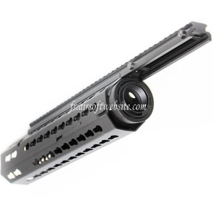 CYMA Keymod Modular Rail de Garde-Main Convient pour CYMA CM079 Tokyo Marui M4 Série AEG Fusil Airsoft Noir
