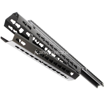 CYMA Keymod Modular Rail de Garde-Main Convient pour CYMA CM079 Tokyo Marui M4 Série AEG Fusil Airsoft Noir