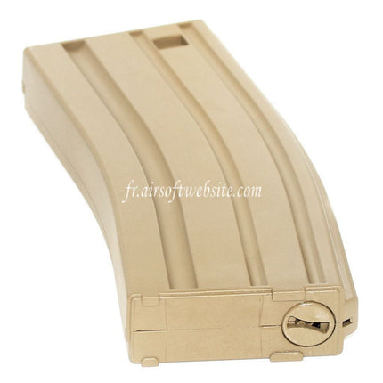 Airsoft Website 140 Billes Économique Plastique Mid-Cap Chargeur Convient pour M4 M16 Série AEG Fusil