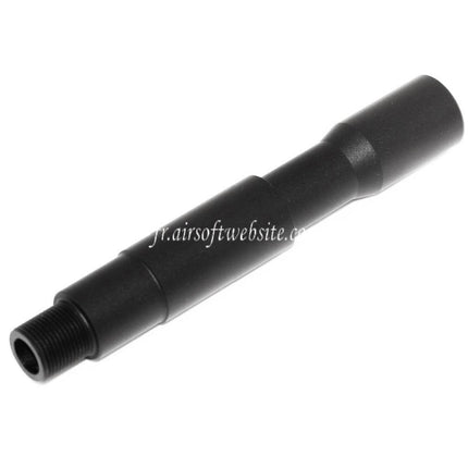 Airsoft Website 4.25/4.75 Pouces Aluminium CQB Canon Extérieur Extension Tube Convient pour -14mm CCW sens antihoraire AEG GBB Fusil Airsoft Noir