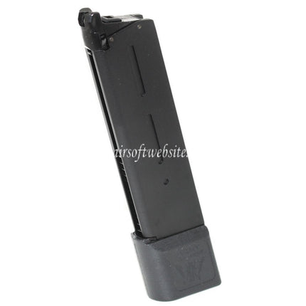 ARMY ARMAMENT 26 Billes Gaz Chargeur Extended Long Type Convient pour KWC KJ Works DOUBLE BELL E&C Tokyo Marui 1911 Série GBB Pistolet Airsoft Noir