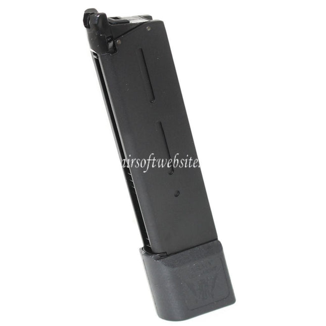 ARMY ARMAMENT 26 Billes Gaz Chargeur Extended Long Type Convient pour KWC KJ Works DOUBLE BELL E&C Tokyo Marui 1911 Série GBB Pistolet Airsoft Noir