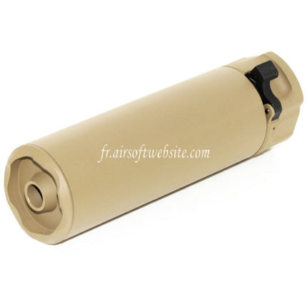 5KU 133mm SOCOM556 Mini-2 RC Silencieux avec Frein de Bouche Convient pour -14mm CCW sens antihoraire Canon Fusil Airsoft