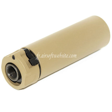 5KU 133mm SOCOM556 Mini-2 RC Silencieux avec Frein de Bouche Convient pour -14mm CCW sens antihoraire Canon Fusil Airsoft