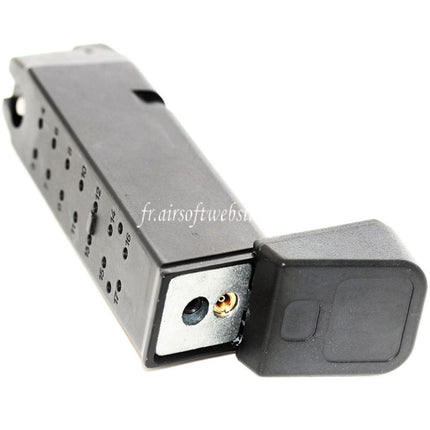 ARMY ARMAMENT 24 Billes Gaz Chargeur Convient pour G17 G18C G34 G35 G-Série GBB Pistolet Airsoft Noir