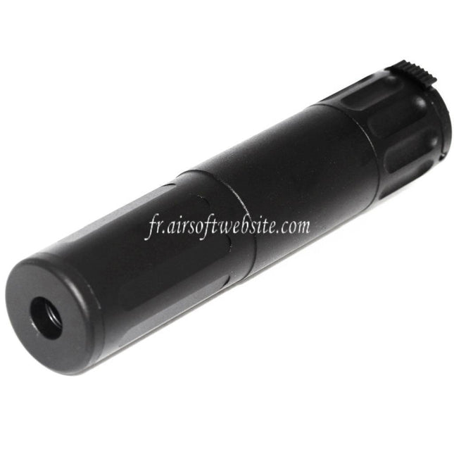 Airsoft Website 170mm Aluminium SR5 Style Déverrouillage Rapide QD Silencieux Canon Extension Tube Convient pour AAC Frein de Bouche Fusil Noir