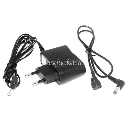 CYMA 2500 Billes Sheet Steel Wired & Contrôle du son Électrique Chargeur Tambour avec EU 220v Plug Charger Convient pour AK Série AEG Fusil Airsoft Noir