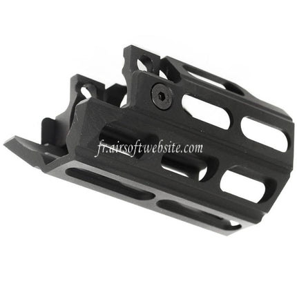 Airsoft Website 77mm M-LOK Rail de Garde-Main Convient pour WELL Tokyo Marui MP5K AEG GBB SMG Fusil Noir