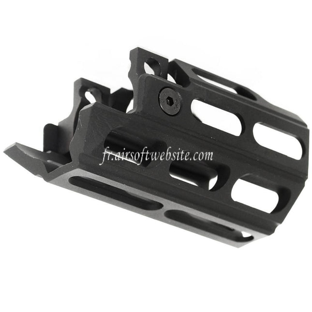 Airsoft Website 77mm M-LOK Rail de Garde-Main Convient pour WELL Tokyo Marui MP5K AEG GBB SMG Fusil Noir