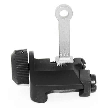 Airsoft Website KAC Style 300M Métal Rabattable Hausse Convient pour MK18 MOD-1 M4 M16 AEG Fusil Noir/Argent