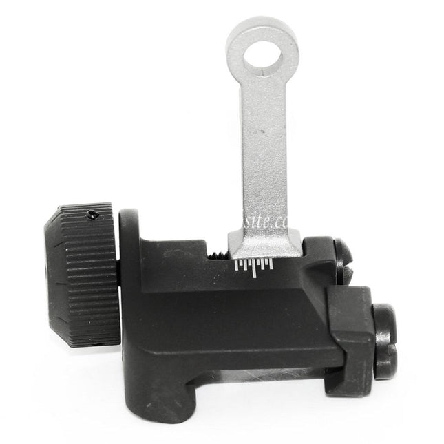 Airsoft Website KAC Style 300M Métal Rabattable Hausse Convient pour MK18 MOD-1 M4 M16 AEG Fusil Noir/Argent