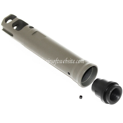 Airsoft Website 122mm M40A5 Type Frein de Bouche Cache-Flamme Convient pour -14mm CCW sens antihoraire Canon Fusil