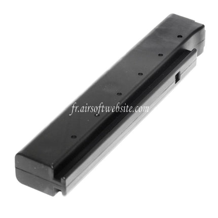 CYMA 60 Billess Plastique Mid-Cap Chargeur Long Type Convient pour King Arms Cybergun Tokyo Marui M1A1 Série AEG Fusil Airsoft Noir