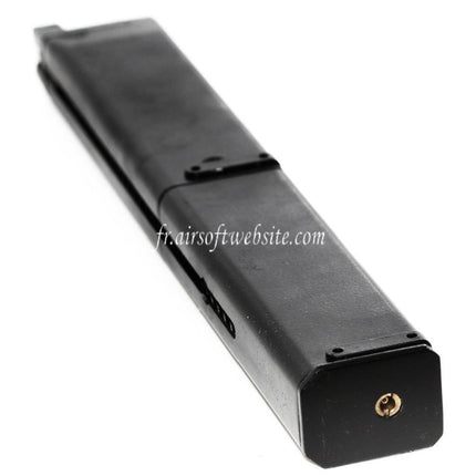 WELL 48 Billes Gaz Chargeur Long Type Convient pour G12 M11A1 Série GBB SMG Fusil Airsoft Noir