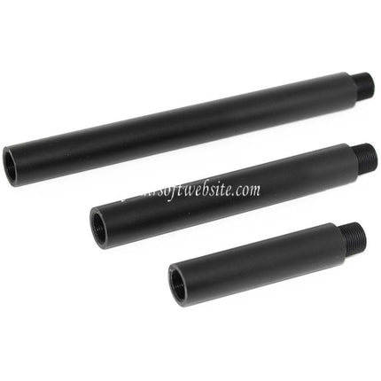Airsoft Website 3/3.5 Pouces 5/5.5 Pouces 7/7.5 Pouces Aluminium Canon Extérieur Extension Tube -14mm CCW sens antihoraire AEG GBB Airsoft