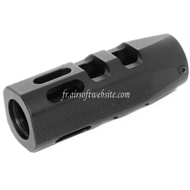 APS 62mm Evolution Tech Frein de Bouche Cache-Flamme 1.1 Convient pour -14mm CCW sens antihoraire Canon Fusil Airsoft Noir