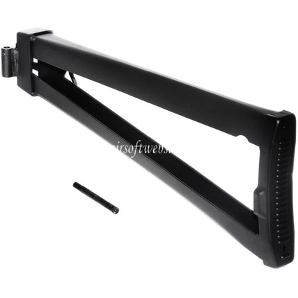 CYMA Métal Crosse avec Sangle Swivel Convient pour PP-19 Bizon Série AEG Fusil Airsoft Noir