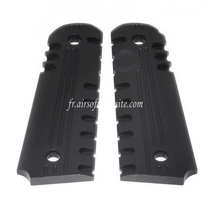 Airsoft Website CNC Aluminum Poignée Couvre Convient pour Tokyo Marui M1911 M.E.U. ARMY ARMAMENT 1911 Série Pistolet