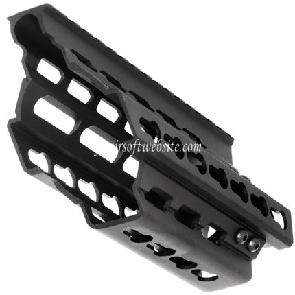 BATTLEAXE 166mm CNC P90 Keymod RAS Rail de Garde-Main Convient pour Tokyo Marui P90 AEG Fusil Airsoft Noir