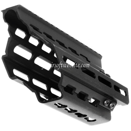 BATTLEAXE 166mm CNC P90 Keymod M-LOK RAS Rail de Garde-Main Convient pour Tokyo Marui P90 AEG Fusil Airsoft Noir