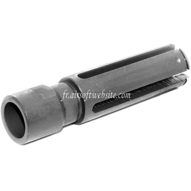 Airsoft Website 240F-M60 7.62 Style Frein de Bouche Cache-Flamme Convient pour -14mm CCW sens antihoraire Canon Fusil