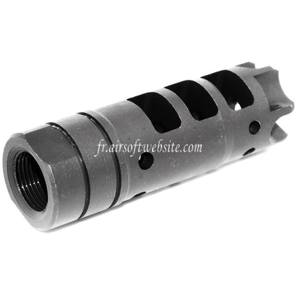 Airsoft Website 65mm LANTAC Dragon Style DGN556 Frein de Bouche Convient pour +14mm CW sens horaire Fileté Canon Fusil