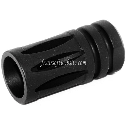 Airsoft Website 45mm Bird Cage M4 M16 Frein de Bouche Cache-Flamme Convient pour +14mm CW sens horaire Fileté Canon Fusil Noir