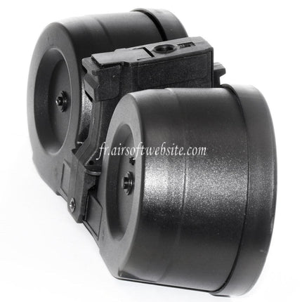 BATTLEAXE 2500 Billes Électrique Contrôle du son Chargeur Tambour Convient pour AK Série AEG Fusil Airsoft Noir