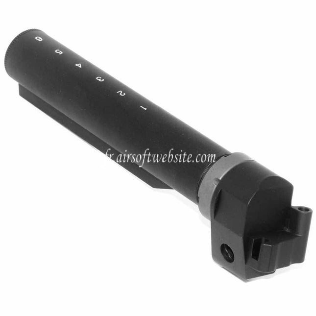 5KU 6-Positions Crosse Buffer Tube Adaptateur Convient pour E&L AK Convert to Use M4 Crosse Fusil Airsoft Noir