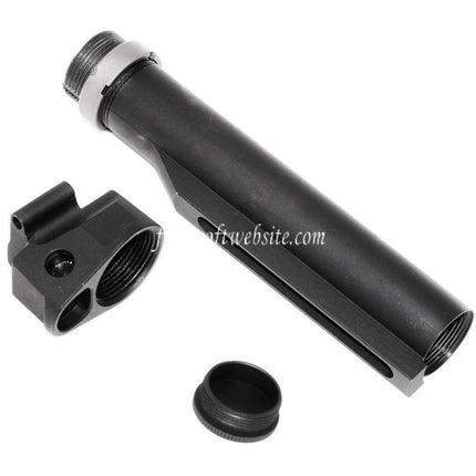 5KU 6-Positions Crosse Buffer Tube Adaptateur Convient pour E&L AK Convert to Use M4 Crosse Fusil Airsoft Noir