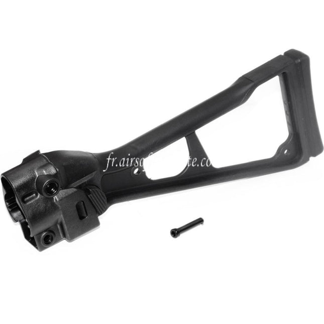 CYMA Polymère UMG Type Pliable Crosse Convient pour M5A5 MP5 UMG UMP M89 CYMA Classic Army D-Boys Tokyo Marui MP5 Série AEG Fusil Airsoft Noir