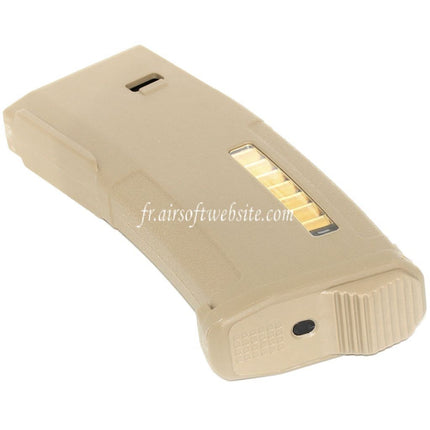 PTS 30/120 Billes EPM Mid-Cap Enhanced Polymère Chargeur Convient pour Tokyo Marui Recoil Shock Next Generation M4 SCAR 416D AEG Airsoft