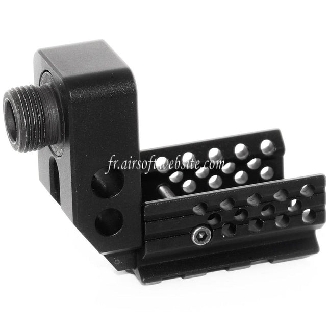 5KU SAS Rallongé Kit Convient pour WE (WE-TECH) Tokyo Marui G19 Série GBB Pistolet Airsoft Noir