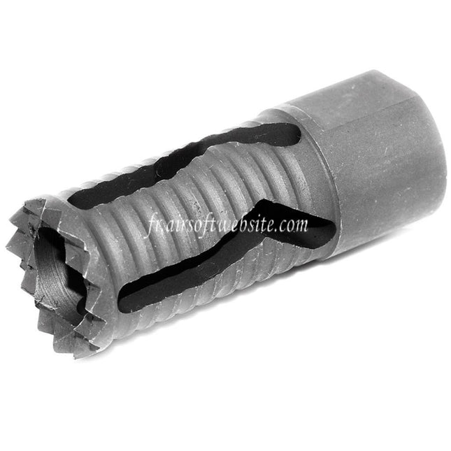 Airsoft Website 57mm Medieval Frein de Bouche Cache-Flamme Convient pour -14mm CCW sens antihoraire Canon Fusil