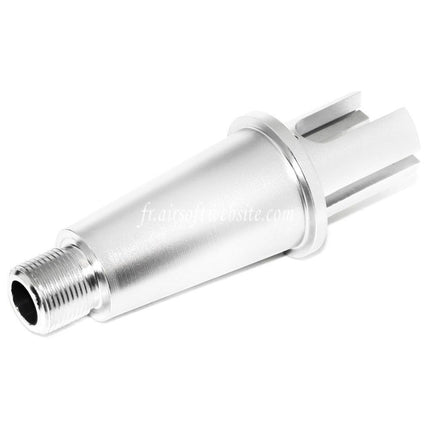 Airsoft Website 2.75/3.35 Pouces 71mm/85mm Aluminium Court Canon Extérieur Conjunction Tube -14mm CCW sens antihoraire AEG Fusil