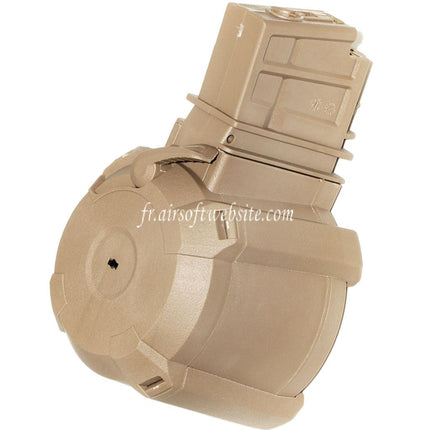 BATTLEAXE 1400 Billes Électrique Chargeur Tambour Convient pour G36 Série AEG Fusil Airsoft