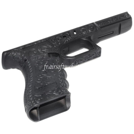 Archives Custom WE (WE-TECH) Sculpté Pistolet Poignée Le Châssis Ensemble Convient pour Tokyo Marui AW WE G17 G18C G34 G35 Série GBB Pistolet Airsoft