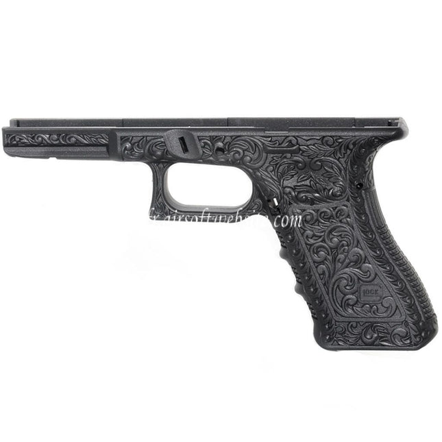 Archives Custom WE (WE-TECH) Sculpté Pistolet Poignée Le Châssis Ensemble Convient pour Tokyo Marui AW WE G17 G18C G34 G35 Série GBB Pistolet Airsoft