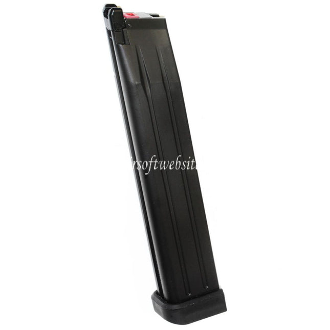 Armorer Works AW 50 Billes Extended Long Gaz Chargeur Convient pour Hi-Capa Série GBB Pistolet Airsoft Noir