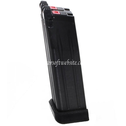 Armorer Works AW 60 Billes Double Canon Gaz Chargeur Convient pour AW HX Série Double Canon Hi-Capa GBB Pistolet Airsoft Noir