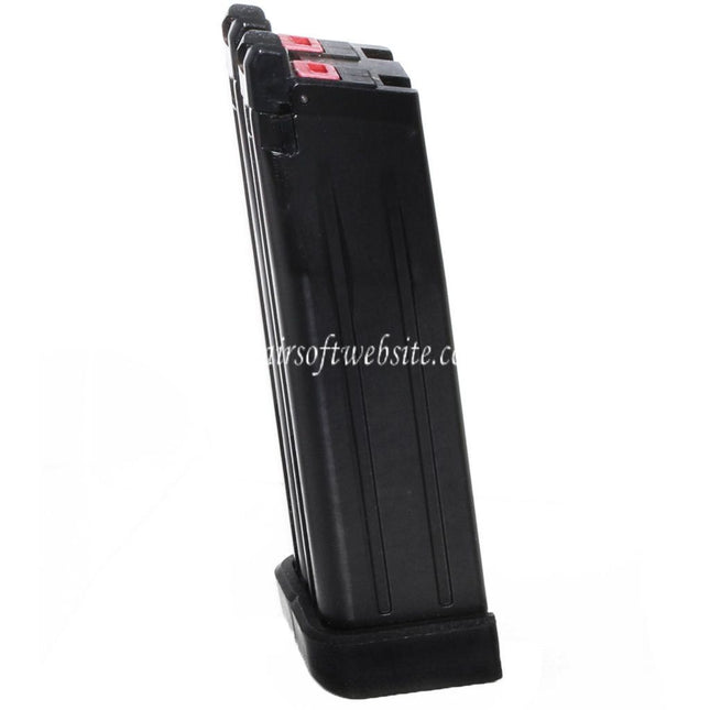 Armorer Works AW 60 Billes Double Canon Gaz Chargeur Convient pour AW HX Série Double Canon Hi-Capa GBB Pistolet Airsoft Noir