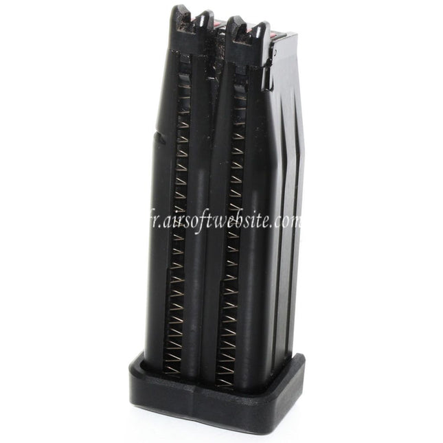 Armorer Works AW 60 Billes Double Canon Gaz Chargeur Convient pour AW HX Série Double Canon Hi-Capa GBB Pistolet Airsoft Noir