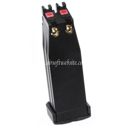 Armorer Works AW 60 Billes Double Canon Gaz Chargeur Convient pour AW HX Série Double Canon Hi-Capa GBB Pistolet Airsoft Noir
