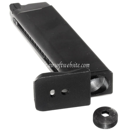 Armorer Works AW 25 Billes Co2 Chargeur Convient pour G17 G18C G34 G35 G-Série GBB Pistolet Airsoft Noir