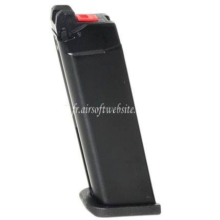 Armorer Works AW 27 Billes MOS Gaz Chargeur Convient pour Optic Ready Slide Version EMG SAI BLU WE Galaxy AW VX7 VX9 G17 G19 Série GBB Pistolet Airsoft Noir