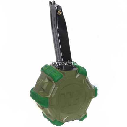 WE (WE-TECH) 350 Billes Gaz Chargeur Tambour Convient pour Hi-Capa GBB Pistolet Airsoft