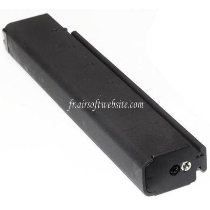 WE (WE-TECH) 50 Billes Gaz Chargeur Long Type Convient pour CYBERGUN Thompson M1A1 Série GBB SMG Fusil Airsoft Noir