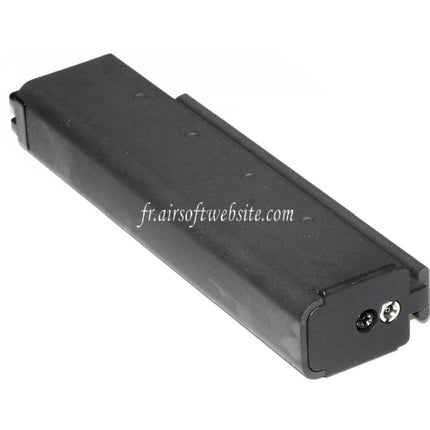 WE (WE-TECH) 30 Billes Gaz Chargeur Court Type Convient pour CYBERGUN Thompson M1A1 Série GBB SMG Fusil Airsoft Noir