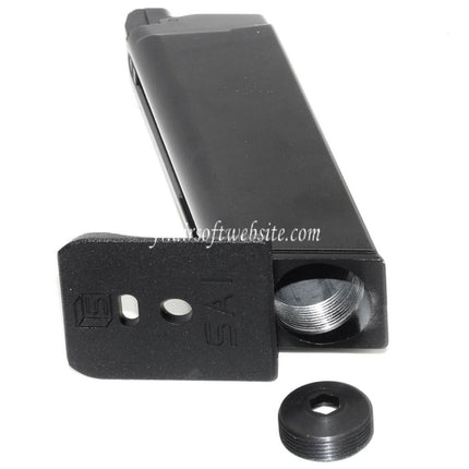 EMG SAI BLU 25 Billes Co2 Chargeur Convient pour G17 G18C G34 G35 G-Série GBB Pistolet Airsoft Noir