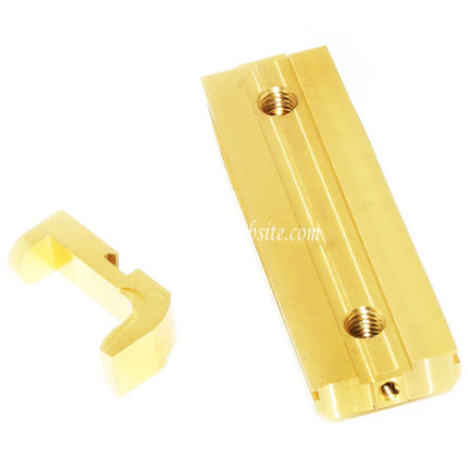 EMG Licensed SAI Lourd Backstrap et Chargeur Release Convient pour SAI BLU Standard GBB Pistolet Airsoft Or